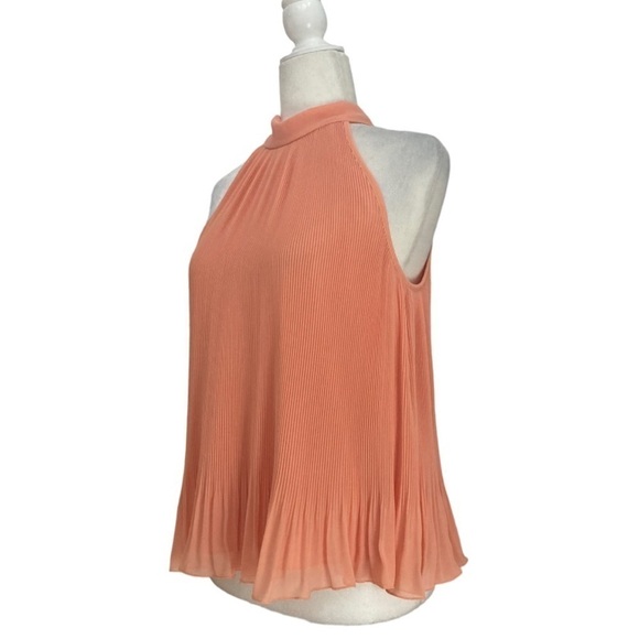 Veronica Beard Alexa Plisse’ Halter Top Pleated Blouse NWOT - Picture 4 of 16